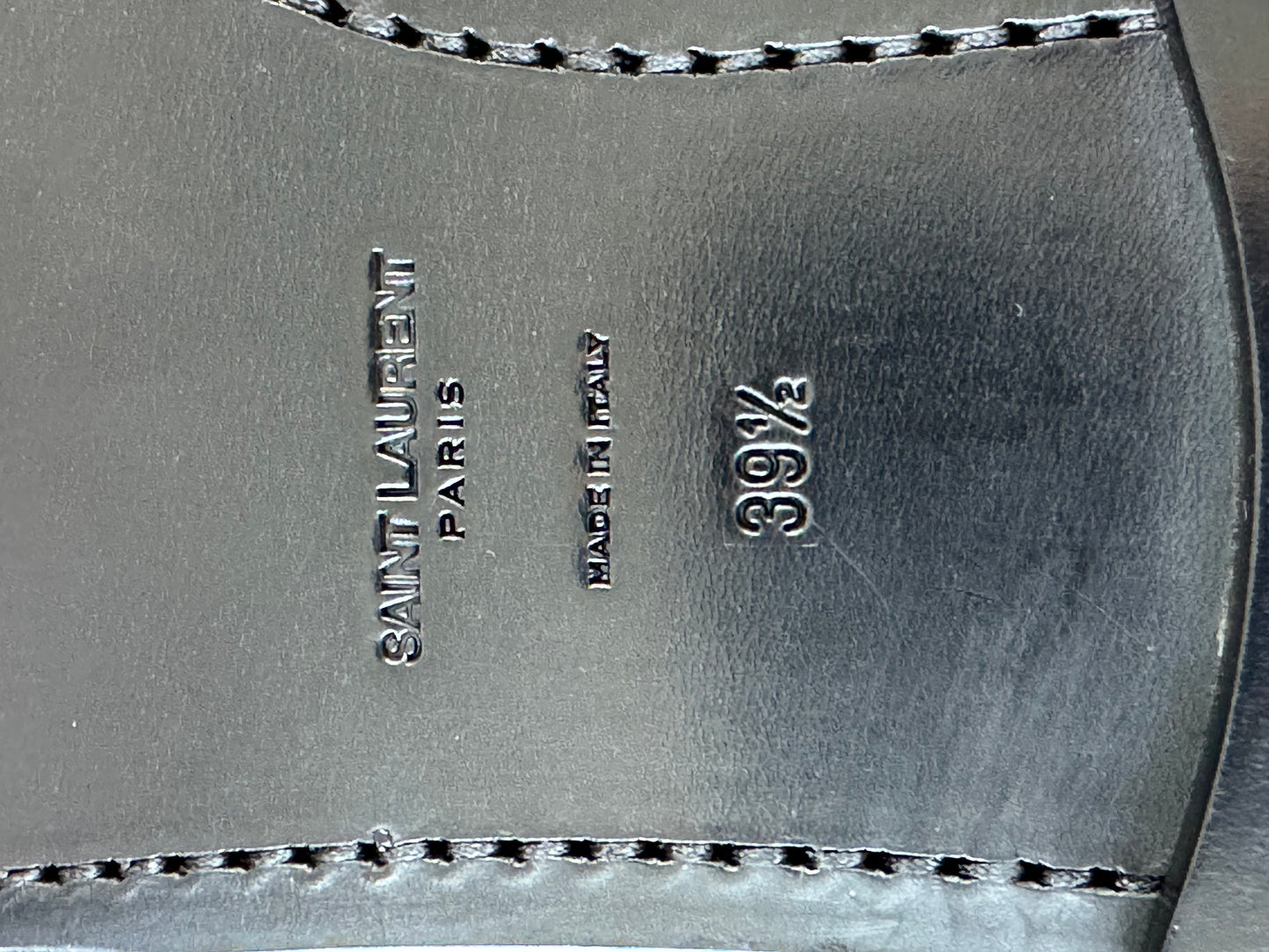 YSL logo sandals