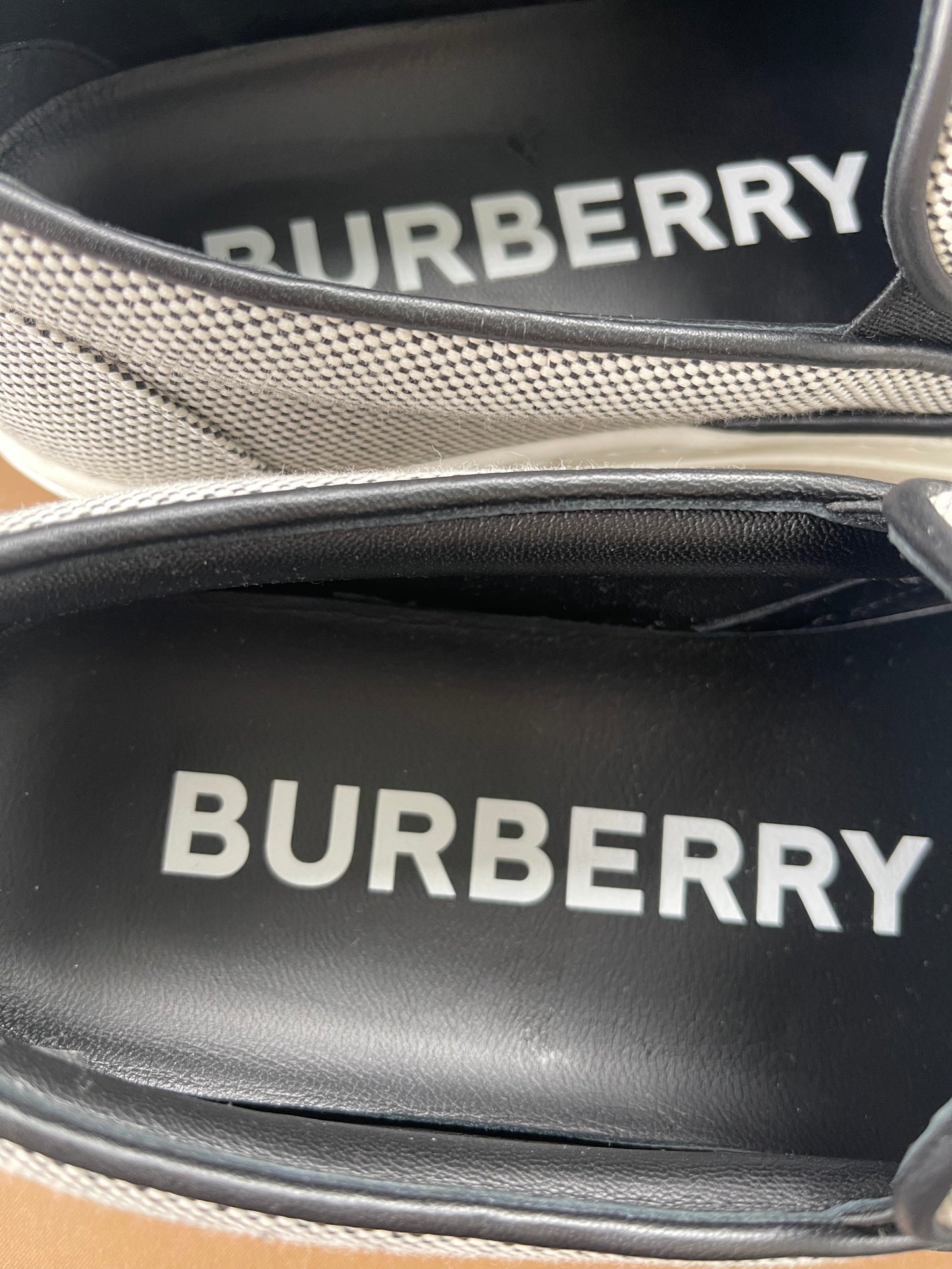 Burberry Logo Slip On Sneakers