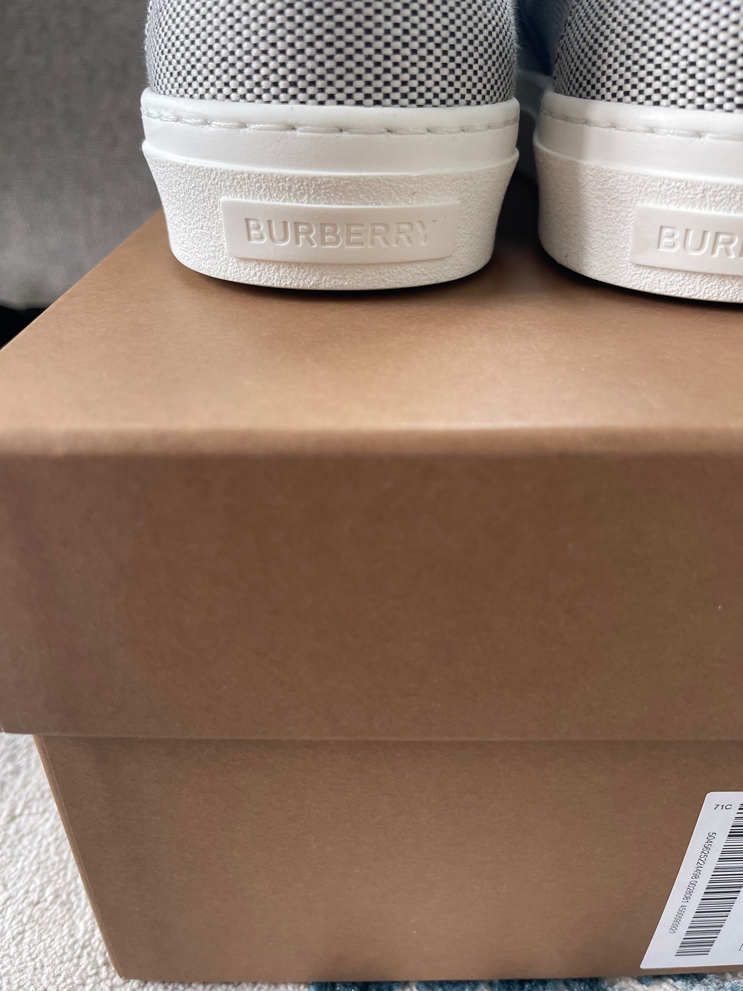 Burberry Logo Slip On Sneakers