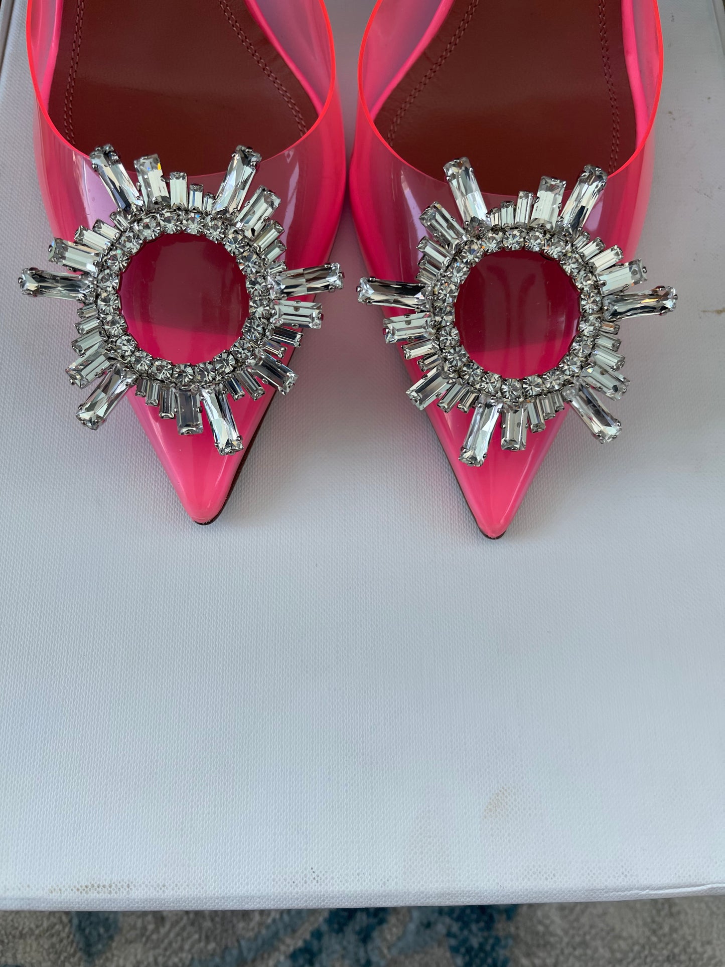 Amina Muaddi Begum crystal Embellishments pumps