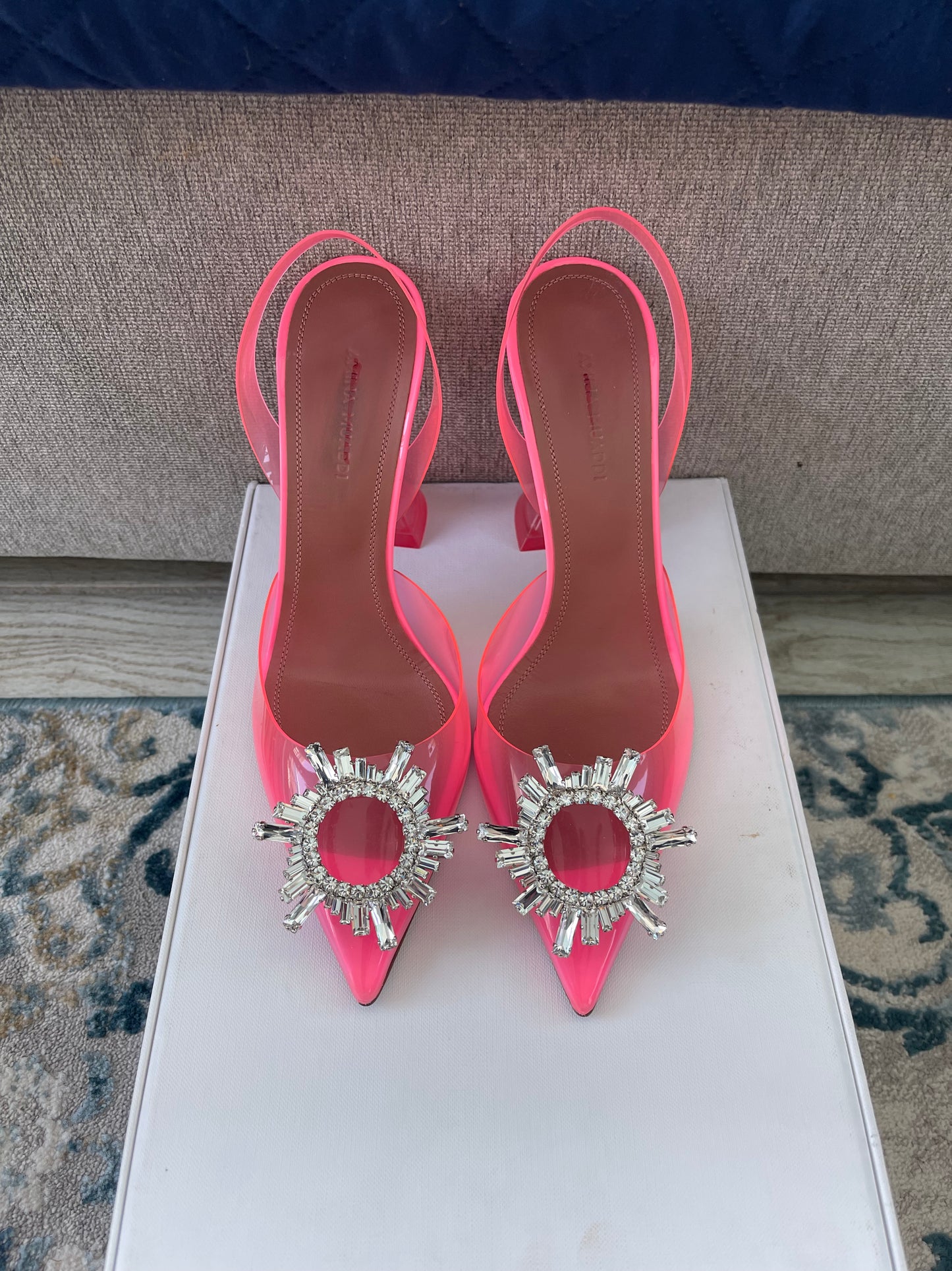 Amina Muaddi Begum crystal Embellishments pumps