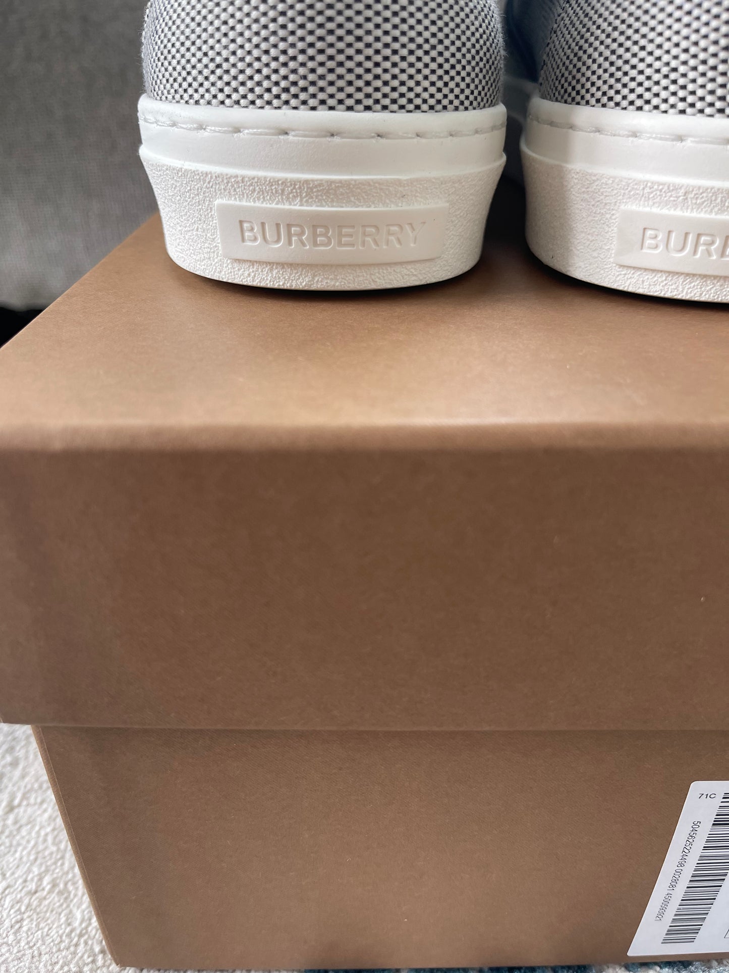 Burberry Logo Slip On Sneakers